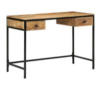vidaXL Bureau 105x50x75 cm Bois massif Mangue