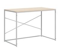 Bureau d'ordinateur Blanc chêne 110x60x70 cm Bois d'ingénierie30210