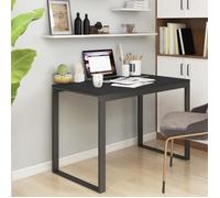 vidaXL Bureau d'ordinateur Noir 110x60x73 cm Aggloméré, Noir