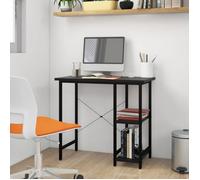 vidaXL Bureau d'ordinateur 80x40x72 cm MDF et métal Noir style industriel