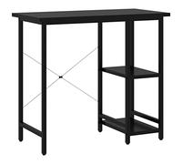 vidaXL Bureau d'ordinateur Noir 80x40x72 cm MDF et métal