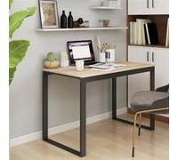 Bureau d'Ordinateur Noir et chêne 110x60x73 cm Aggloméré Informatique vidaXL