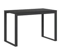 vidaXL Bureau d'Ordinateur Table d'Ordinateur Informatique Bureau d'Ecriture Table de Bureau à Domicile Noir 110x60x73 cm Aggloméré