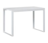 vidaXL Bureau d'Ordinateur Table d'Ordinateur Informatique Bureau d'Ecriture Table de Bureau à Domicile Blanc 110x60x73 cm Aggloméré
