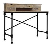 Bureau Bois de manguier massif et acier 110 x 50 x 96 cm