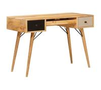 vidaXL Bureau d'écriture Marron 110 x 55 x 76 cm Bois de mangue massif