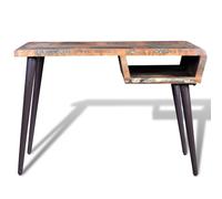 vidaXL Bureau en vieux bois avec pieds en fer