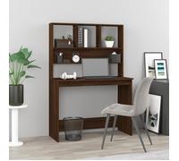 Vidaxl Bureau Et Étagères Chêne Marron 102x45x148 Cm Bois D'ingénierie Multicolore