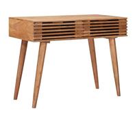 vidaXL Bureau Fait Main Marron Teck Bois d'Acacia Massif 42020066
