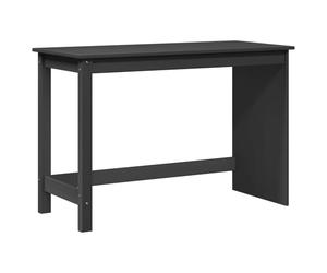 vidaXL Bureau Gris 112 x 50 x 75 cm Bois de Pin Massif, Bureau d'étude, Design Minimaliste, Table compacte, Surface écriture Durable, Bois Beige, Bureau Ergonomique
