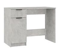 vidaXL Bureau Gris béton 100x50x75 cm Bois d'ingénierie
