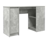 vidaXL Bureau gris béton 120x42x76 cm bois d ingénierie