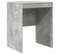 vidaXL Bureau Gris béton 60 x 50 x 76 cm, Bureau moderne pour le salon, compact, résistant, écriture minimaliste pour étudiants et enfants