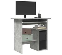 vidaXL Bureau Gris béton 80 x 45 x 74 cm Aggloméré