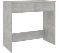 Bureau Gris Béton 80x40x75 Cm Aggloméré Gris