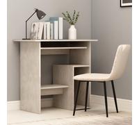 vidaXL Bureau Gris béton 80 x 45 x 74 cm Aggloméré