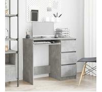 vidaXL Bureau Gris béton 90x45x76 cm Aggloméré