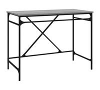 vidaXL Bureau Gris Sonoma 100x50x76 cm Bois composite et fer