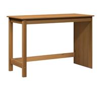 vidaXL Bureau Marron Miel 112 x 50 x 75 cm Bois de Pin Massif, Bureau d'étude, Design Minimaliste, Table compacte, Surface écriture Durable, Bois Beige, Bureau Ergonomique