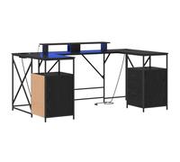 vidaXL Bureau moderne pour votre bureau ou votre bureau à domicile - Poste de travail minimaliste avec espace de rangement.