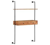 vidaXL Bureau mural 90x40x170 cm Bois d'acacia solide