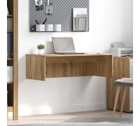 vidaXL Bureau Mural Chêne Artisanal 100 x 45 x 30 cm Bois d'ingénierie, Bureau Flottant Moderne, en Bois Robuste, Espace de Travail stylé, Meuble Compact, Design rectangulaire