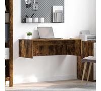vidaXL Bureau mural Chêne fumé 100 x 45 x 30 cm Bois d'ingénierie