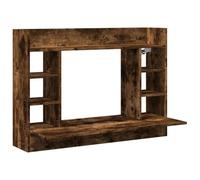 vidaXL Bureau mural en chêne fumé 105x48x75 cm en bois d'ingénierie 847972