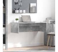 vidaXL Bureau mural Gris béton 100 x 45 x 30 cm Bois d'ingénierie