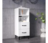vidaXL Bureau noir 100x45x76 cm bois ingénierie acier enduit de poudre Noir G