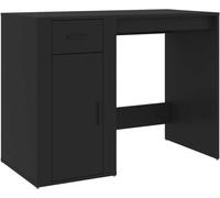 vidaXL Bureau noir 100x49x75 cm bois composite