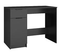 vidaXL Bureau Noir 100x50x75 cm Bois d'ingénierie