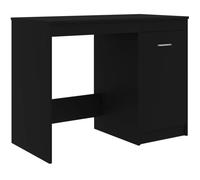vidaXL Bureau 100×50×76 cm Bois d'ingénierie Noir