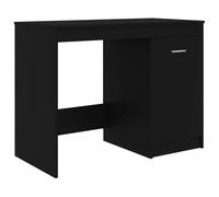 vidaXL Bureau Noir 100x50x76 cm Bois d’ingénierie