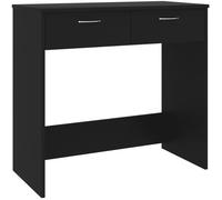 vidaXL Bureau 80 x 40 x 75 cm Noir en aggloméré