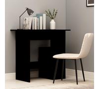 Vidaxl Bureau Noir 80x45x74 Cm Bois D'Ingénierie Noir