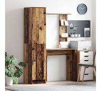 Vidaxl Bureau Rangement Vieux Bois Reconstitué