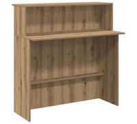 vidaXL Bureau de réception en bois d'ingénierie Chêne artisanal 100x50x103,5 cm 859032