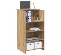 vidaXL Bureau réception chêne artisanal 55x50x103,5 cm bois ingénierie, comptoir de réception, réception de salon, comptoir 859023