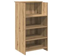 vidaXL Bureau réception chêne Artisanal 55x50x103,5 cm Bois ingénierie, comptoir de réception, réception de Salon, comptoir de Bar de réception