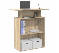 vidaXL Bureau réception chêne sonoma 100x40x104 cm bois d'ingénierie, comptoir de réception, réception de salon, comptoir de 859053