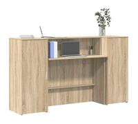 vidaXL Bureau réception chêne sonoma 180x50x103,5 cm bois d'ingénierie, comptoir de réception, réception de salon, comptoir 3324207
