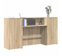 vidaXL Bureau réception chêne sonoma 200x50x103,5 cm bois d'ingénierie, comptoir de réception, réception de salon, comptoir 3324216