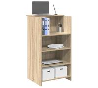vidaXL Bureau réception chêne sonoma 55x50x103,5 cm bois d'ingénierie, comptoir de réception, réception de salon, comptoir 859017