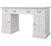 vidaXL Bureau secrétaire blanc 140 x 48 x 80 cm