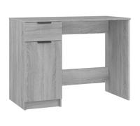 vidaXL Bureau table d'ordinateur Sonoma gris 100x50x75 cm Bois d'ingénierie