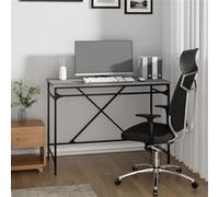 vidaXL Bureau Sonoma – Bois d'ingénierie et fer – 100x50x75 cm – Chêne Sonoma