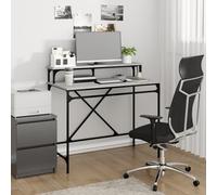 Vidaxl Bureau Sonoma Gris 100x50x90 Cm Bois D'ingénierie Et Fer Multicolore