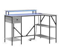 vidaXL Bureau Sonoma gris 120 x 79 x 86.5 cm Bois d'ingénierie