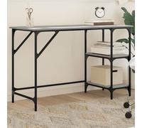 vidaXL Bureau sonoma gris 120x50x75 cm métal et bois d'ingénierie